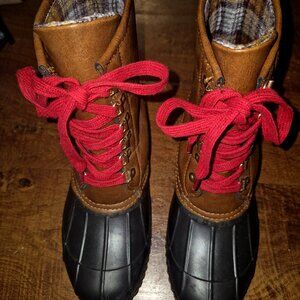 Cato Comfort Women's Boots Size 8 Waterproof Snow Shoes Brown